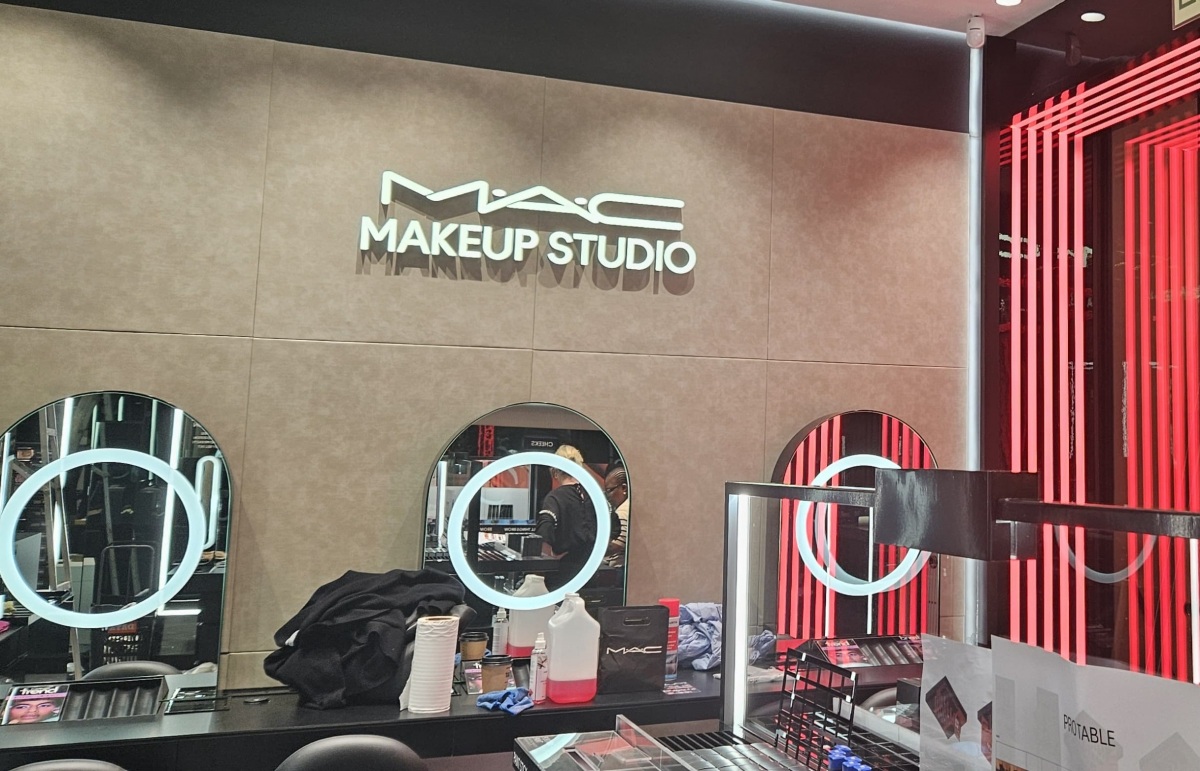 MAC cosmetics retail store electrical fit-out