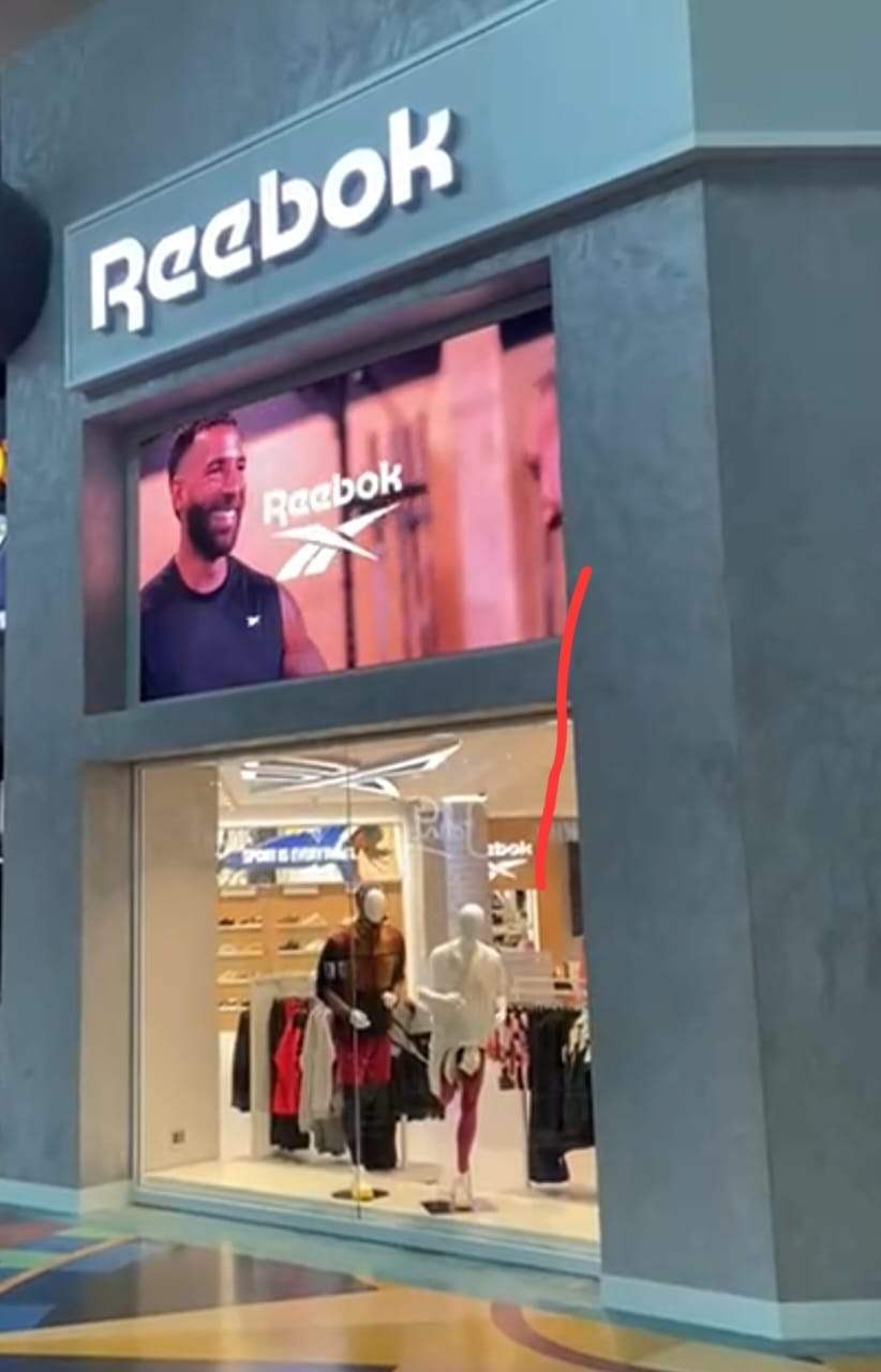 Reebok storefront installation